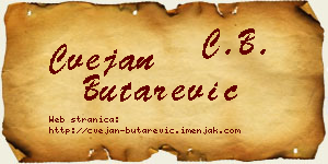 Cvejan Butarević vizit kartica